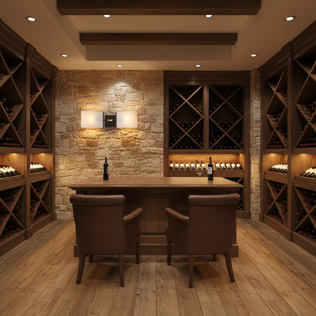 Riviko Aura Double Sconce - luxury American wine room