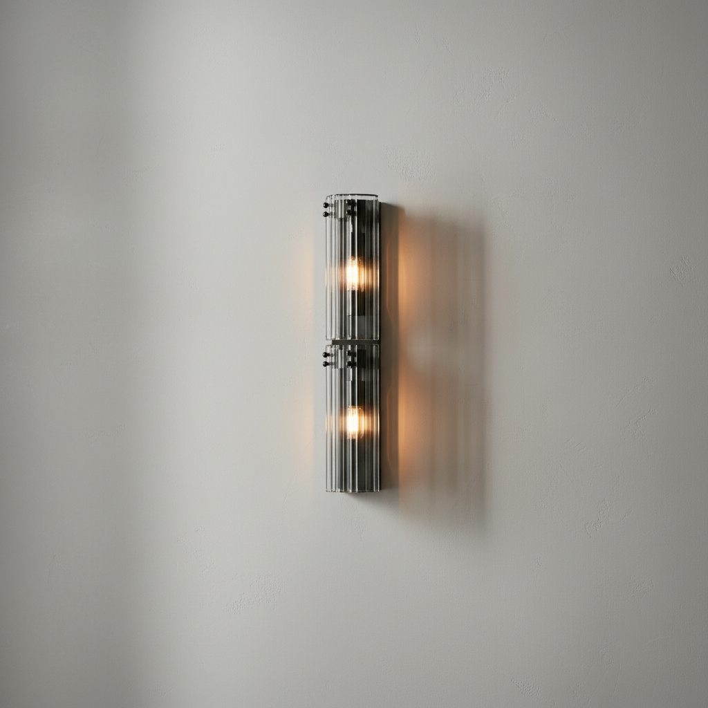 Riviko Radiant Reeded Wall Sconce - Background Shot
