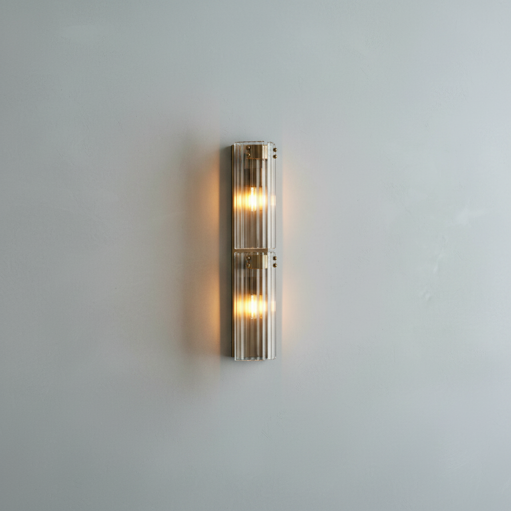 Riviko Radiant Reeded Wall Sconce - Background Shot