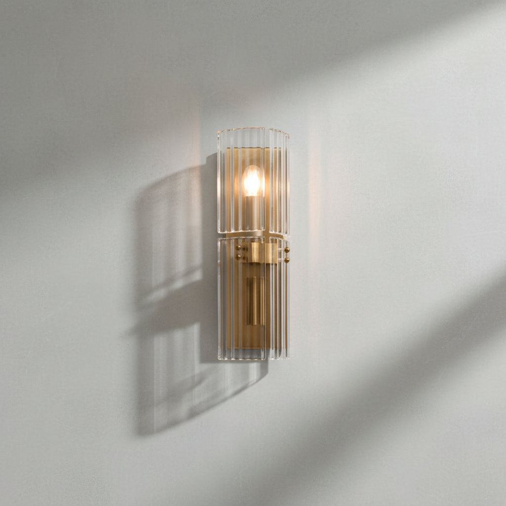 Riviko Radiant Reeded Wall Sconce - Background Shot