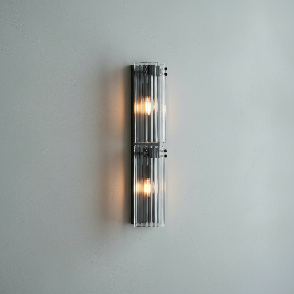 Riviko Radiant Reeded Wall Sconce - Background Shot