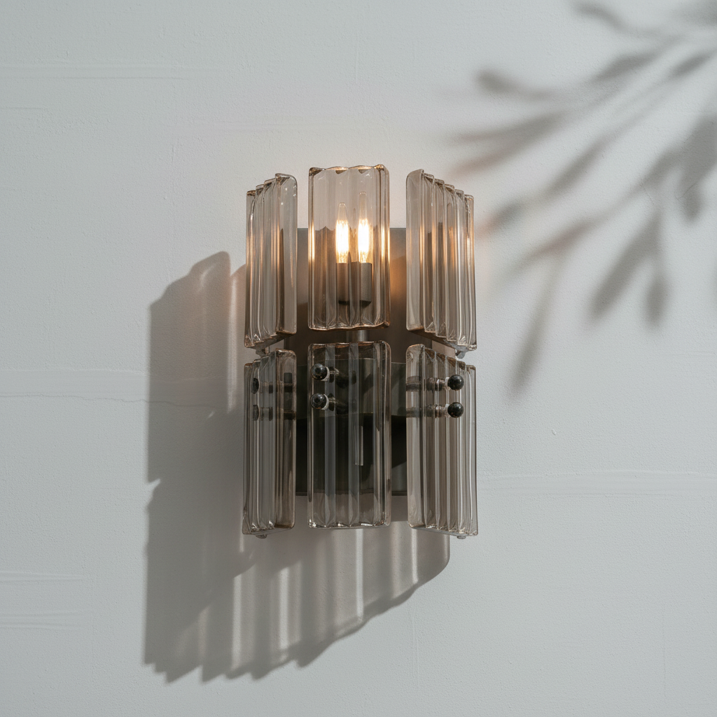 Riviko Radiant Reeded Wall Sconce - Background Shot