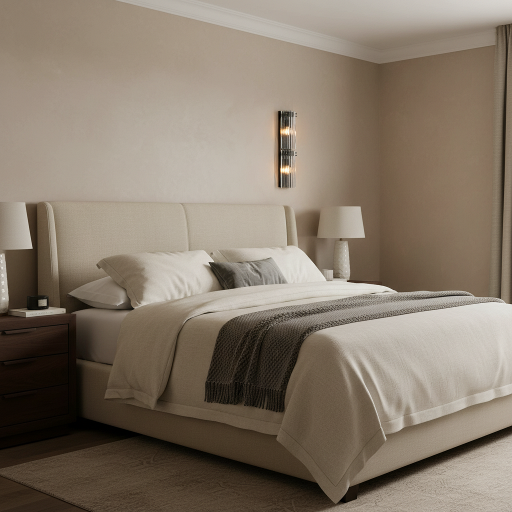 Riviko Radiant Reeded Wall Sconce - elegant American bedroom