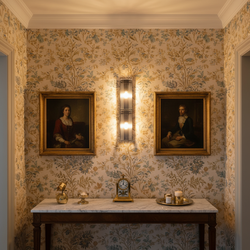 Riviko Radiant Reeded Wall Sconce - sophisticated American hallway alcove
