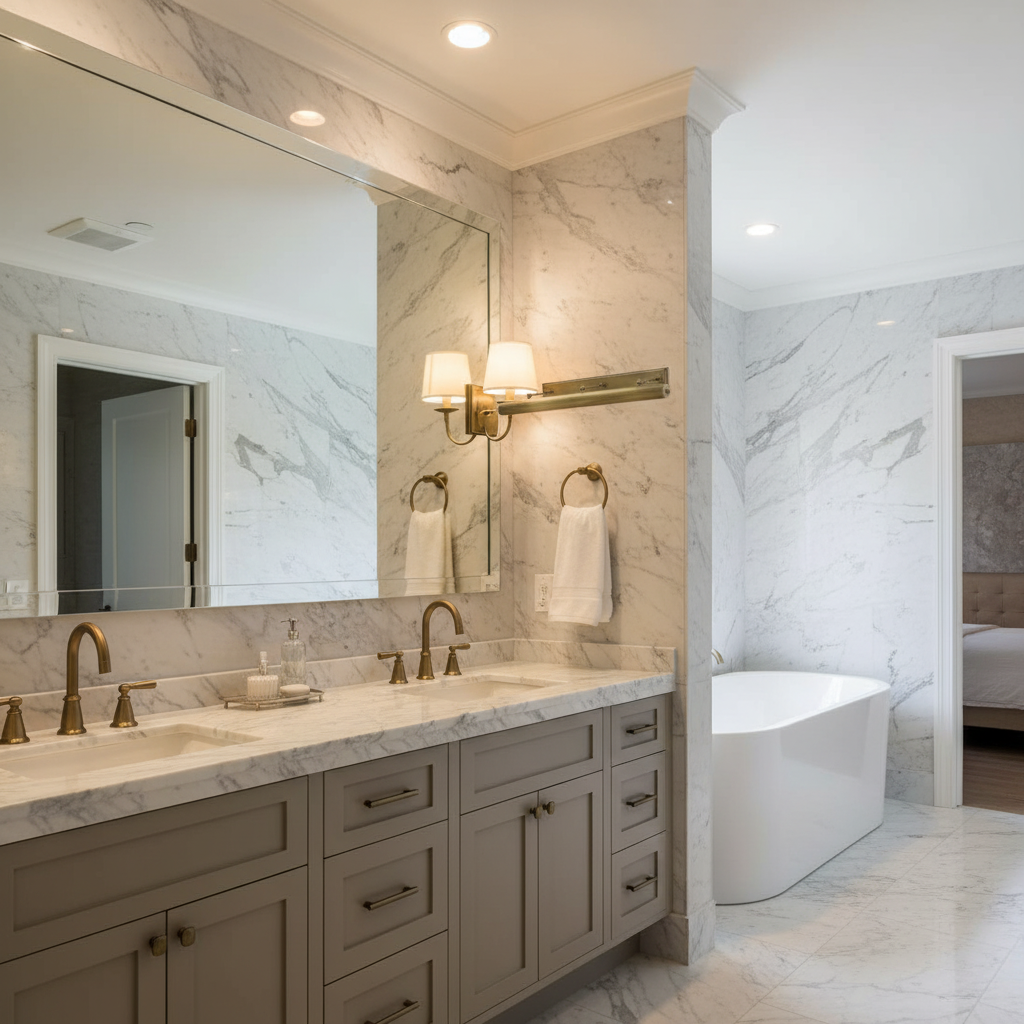 Riviko Gallery Lumina 42" Wide 6-Light Picture Light - luxury American master bathroom