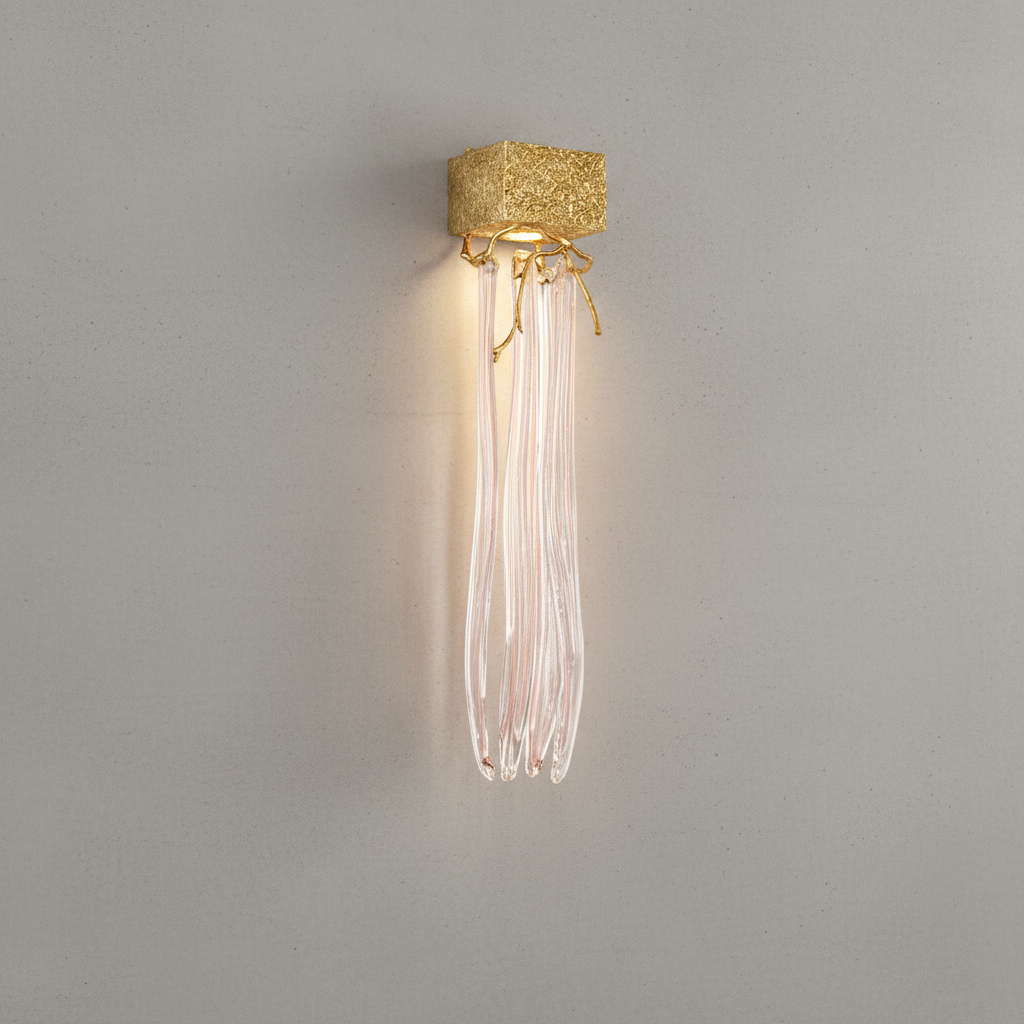 Riviko Veridian Branch Crystal Wall Sconce - Background Shot