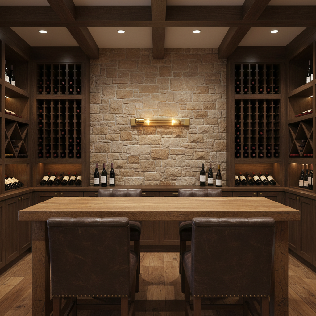 Riviko Aura Slim Metal & Glass Wall Sconce - luxury American wine room