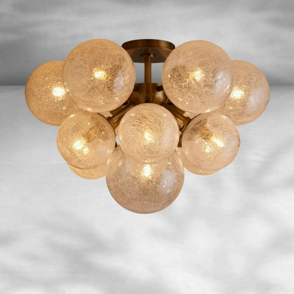 Riviko Artisan Radiance Flushmount - Background Shot