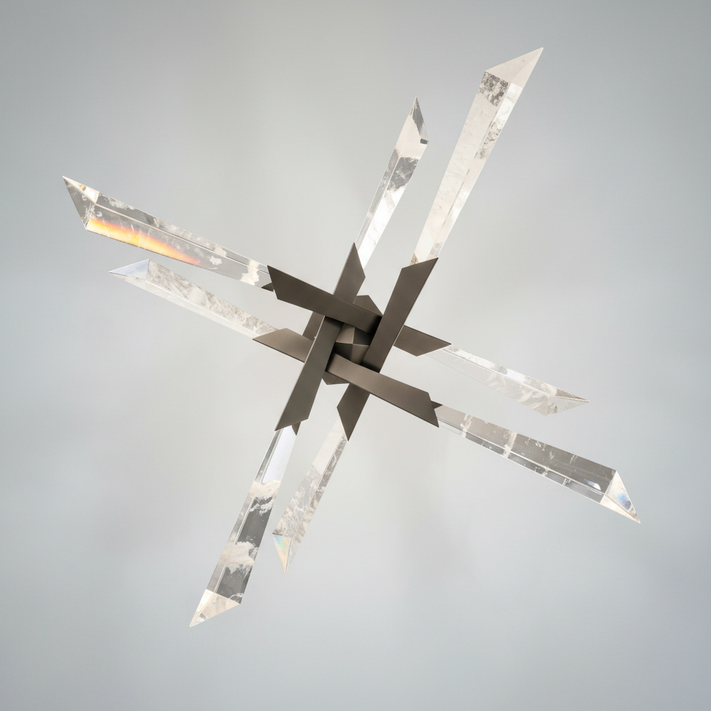 Riviko Radiant Prism LED Semi Flush Mount Ceiling Light - Background Shot