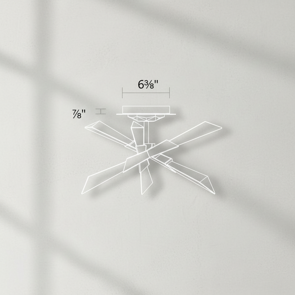 Riviko Radiant Prism LED Semi Flush Mount Ceiling Light - Background Shot
