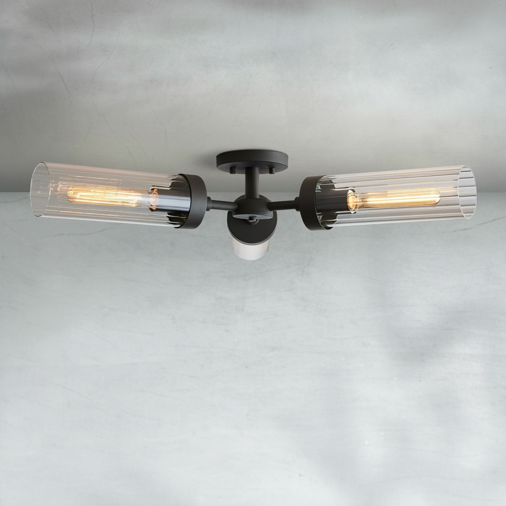 Riviko Timeless Radiance 3-Light Flushmount - Background Shot