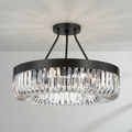Riviko Alice 8 Light Round Semi Flushmount 23" - Studio Shot