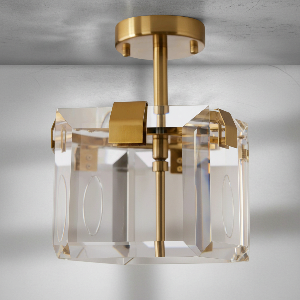 Riviko Radiant Prism 4-Light Flushmount - Background Shot