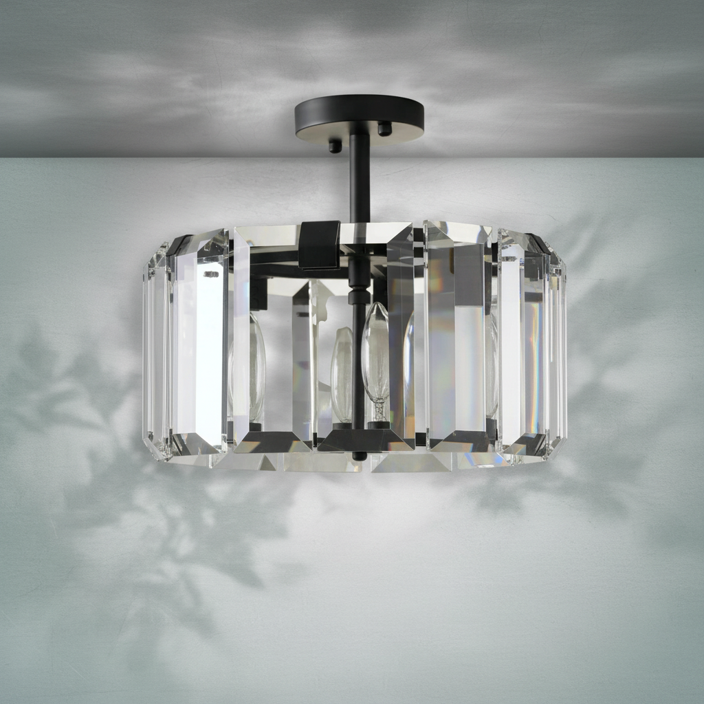 Riviko Radiant Prism 4-Light Flushmount - Background Shot