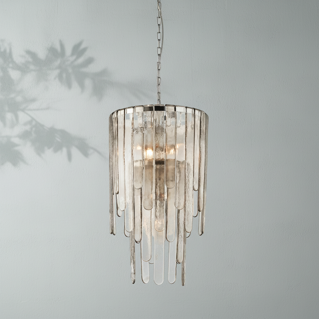 Riviko Cascading Lumina Tiered Chandelier - Background Shot