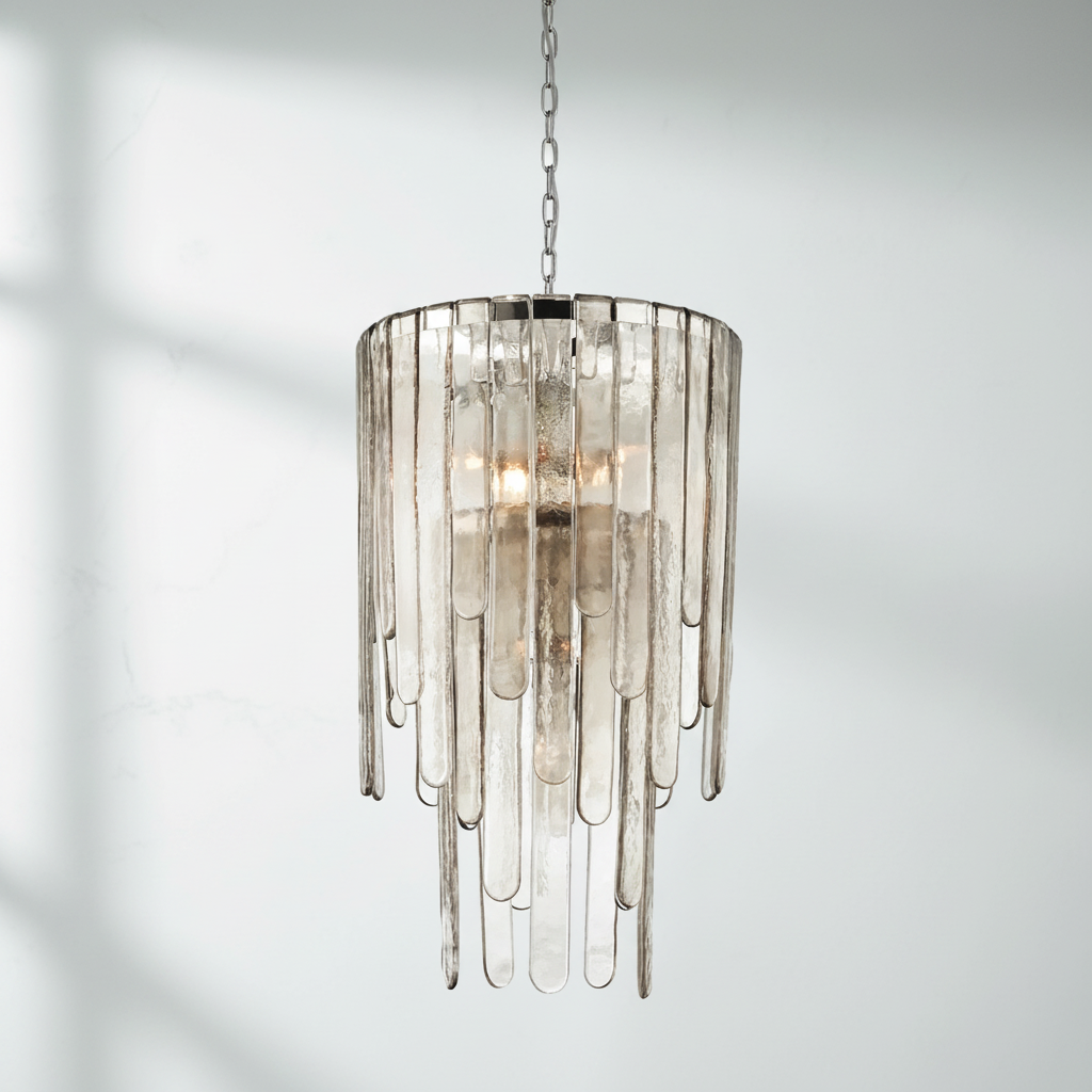 Riviko Cascading Lumina Tiered Chandelier - Studio Shot