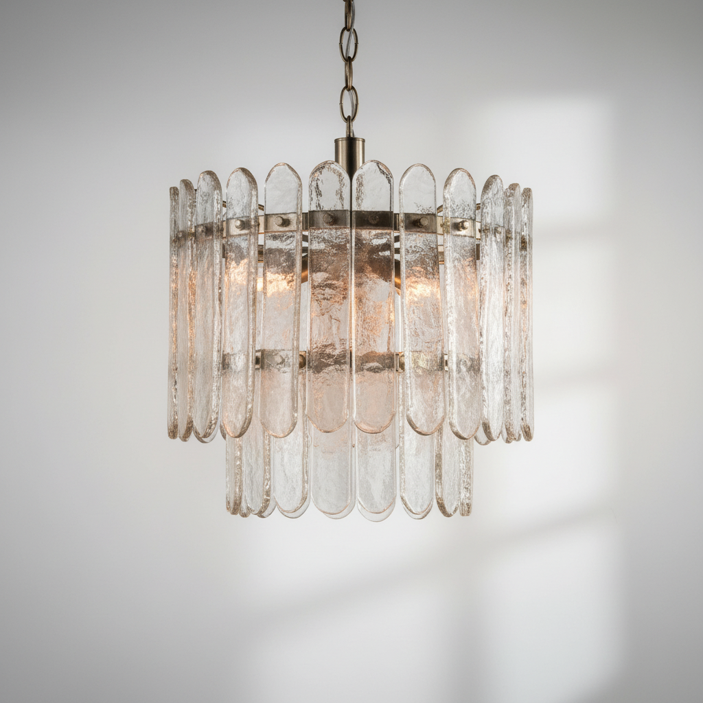 Riviko Cascading Lumina Tiered Chandelier - Studio Shot