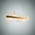 Riviko Alabaster Aura LED Chandelier - Background Shot