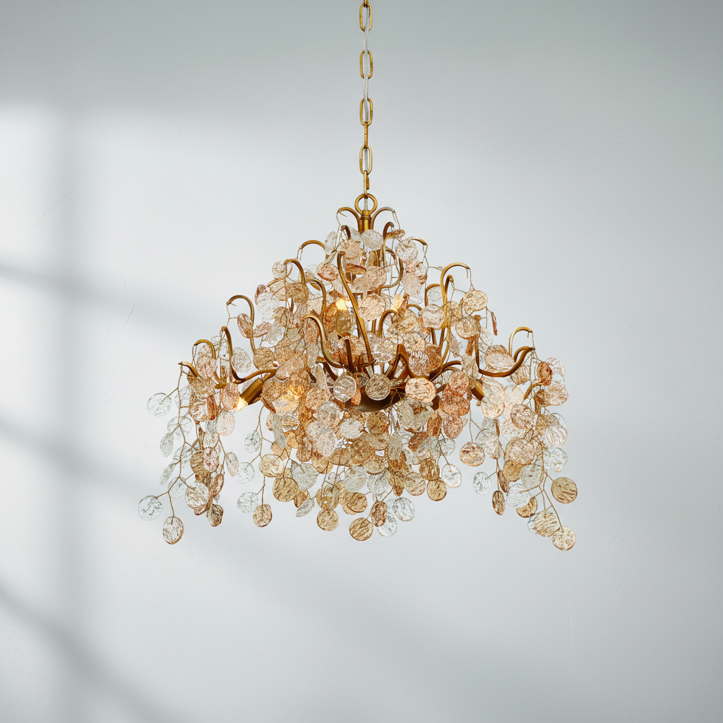 Riviko Gilded Branch Artistic 11-Light Chandelier - Studio Shot