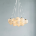 Riviko Alabaster Cloud 13-Light Chandelier - Background Shot