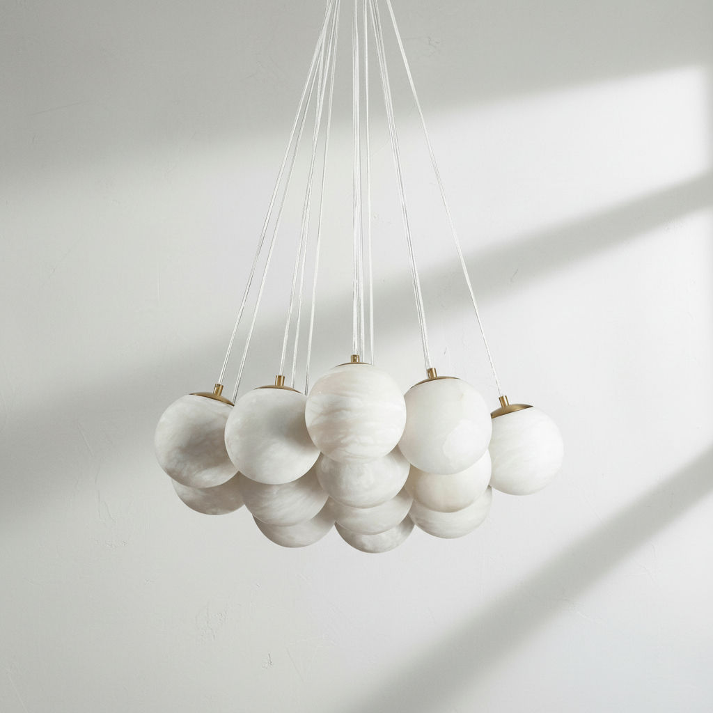 Riviko Alabaster Cloud 13-Light Chandelier - Studio Shot