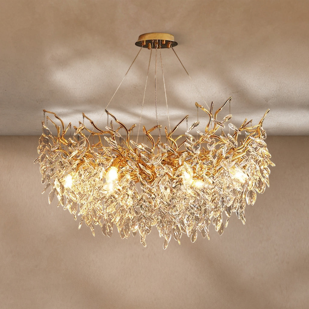 Albero Modern French-Style Branch Crystal Chandelier