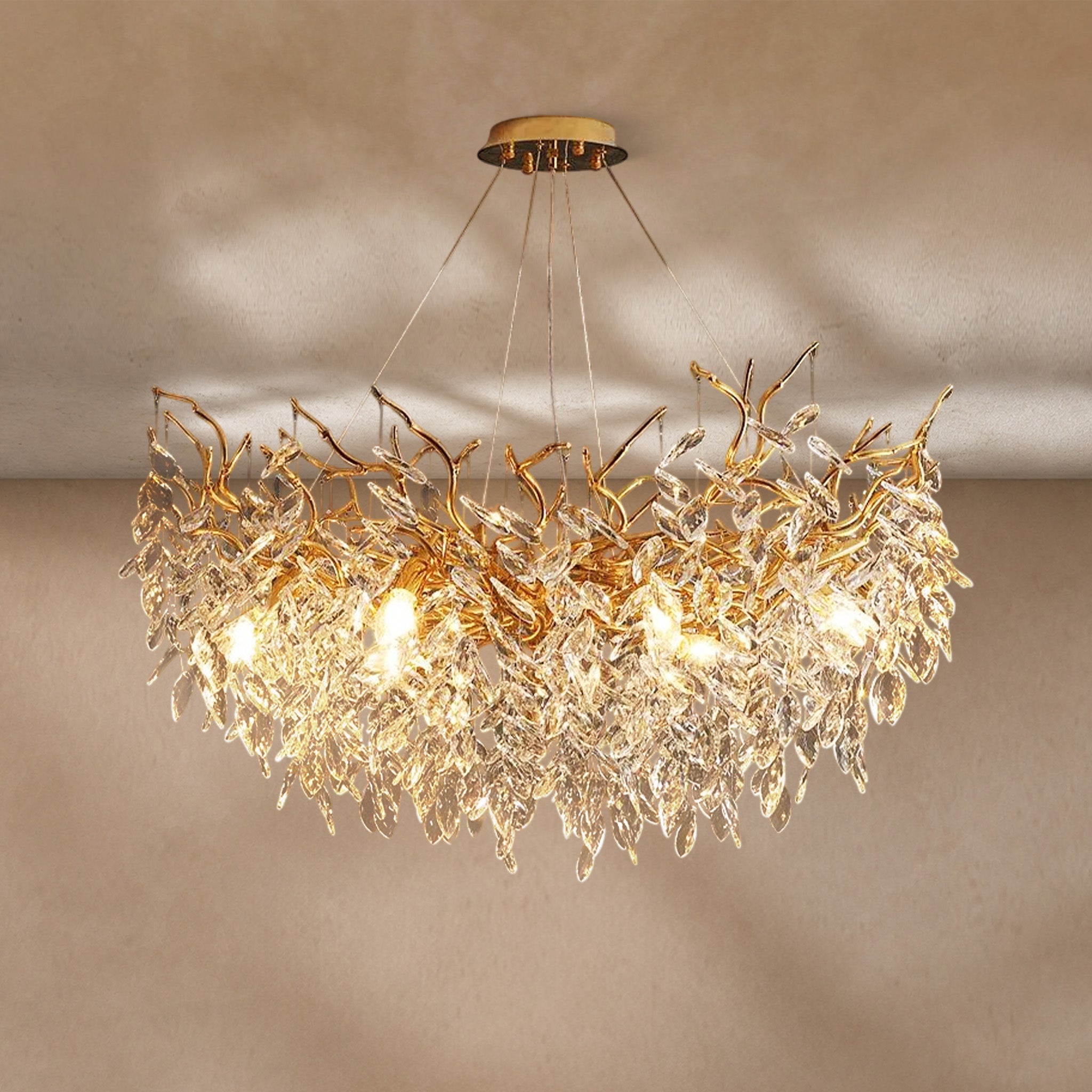 Albero Modern French-Style Branch Crystal Chandelier