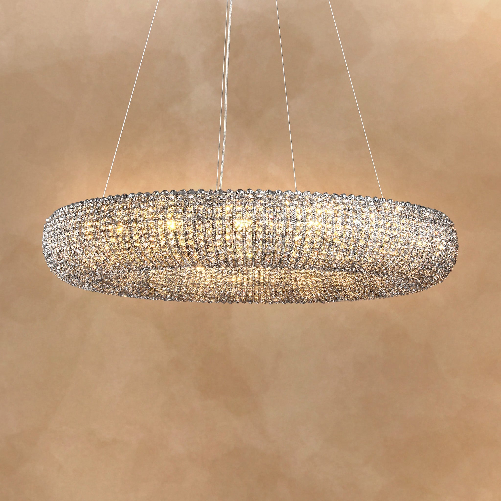 Haze Crystal Round LED Chandelier