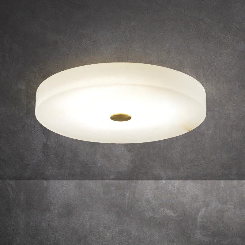 Kevin Apollo Modern Round Alabaster Flush Mounted chandelier Flush Mount Riviko 11.8''D