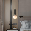 Alita Modern Alabaster Sphere Pendant Light For Bedroom Pendant Light Riviko