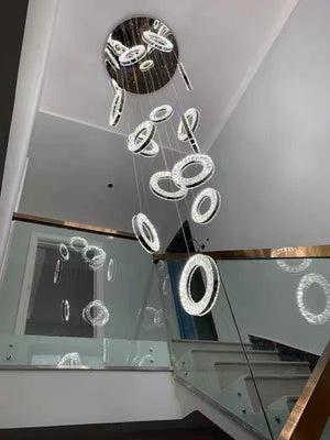 Riviko Aura Grandeur Multi-Ring Round Chandelier - Background Shot
