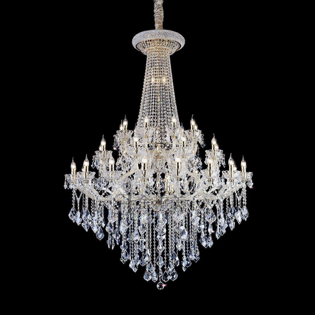 Riviko Grand Empire K9 Crystal Chandelier - American ballroom or formal entertaining space