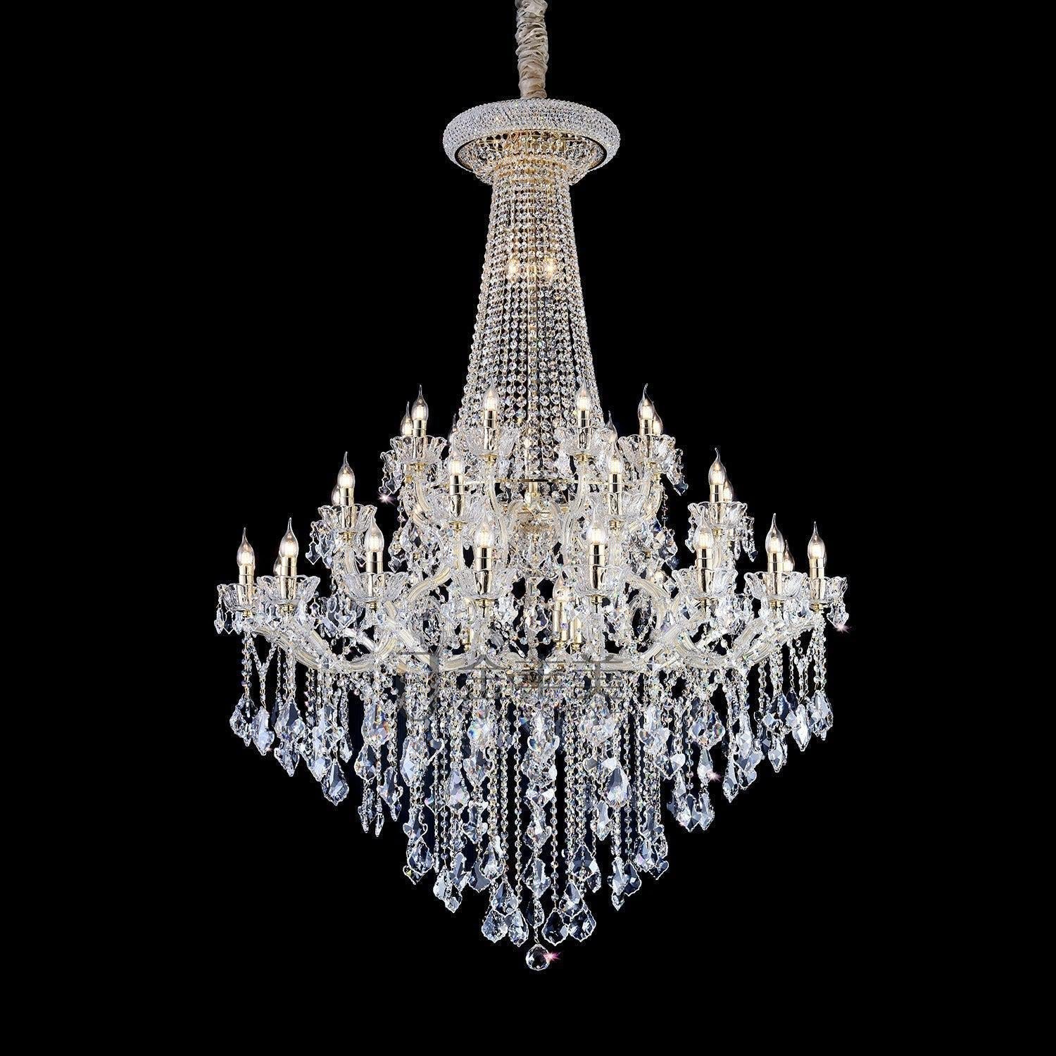 Riviko Grand Empire K9 Crystal Chandelier - American ballroom or formal entertaining space
