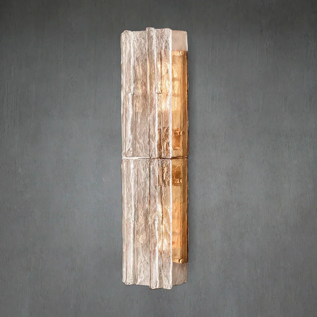 Loxel Smoke Glass Sconce 30"