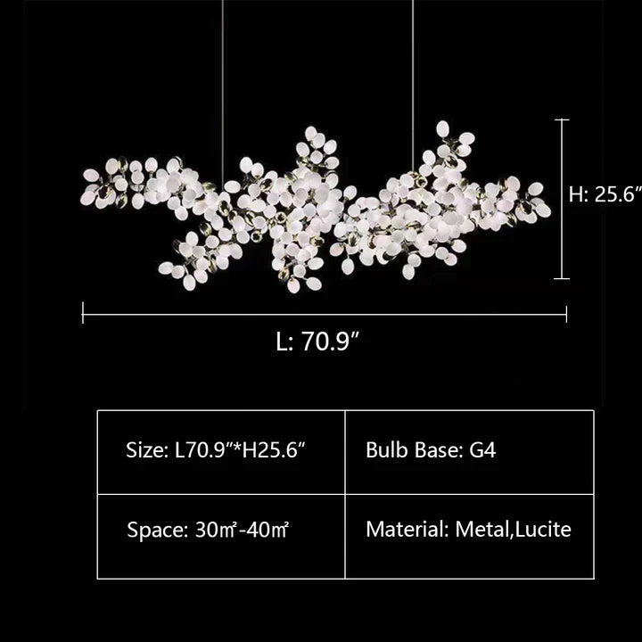 Light Luxury Nordic Creative Art Designer Pure White Grape Chandelier for Living/Dining Room Chandeliers Riviko