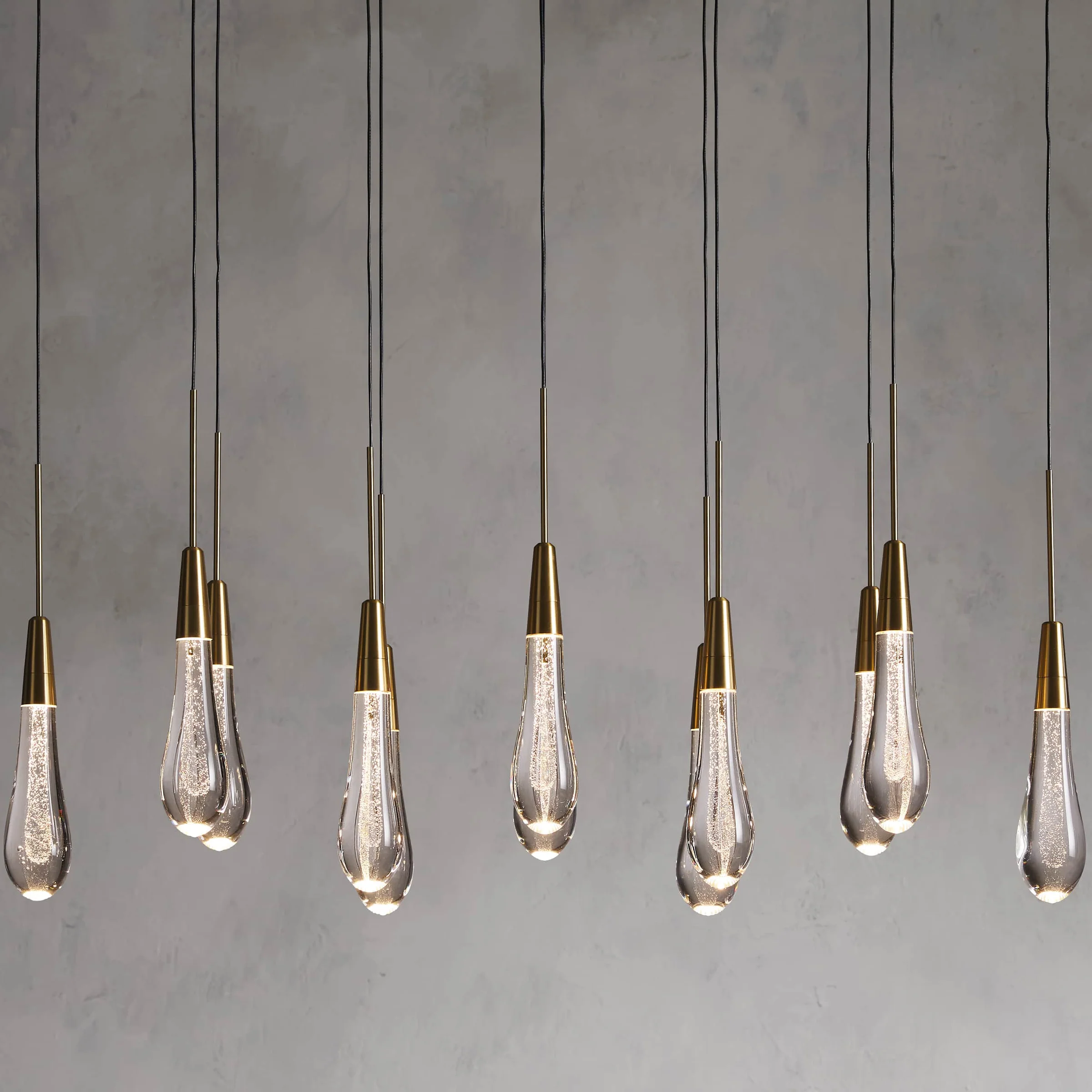 Soltaire Raindrop Linear Chandelier
