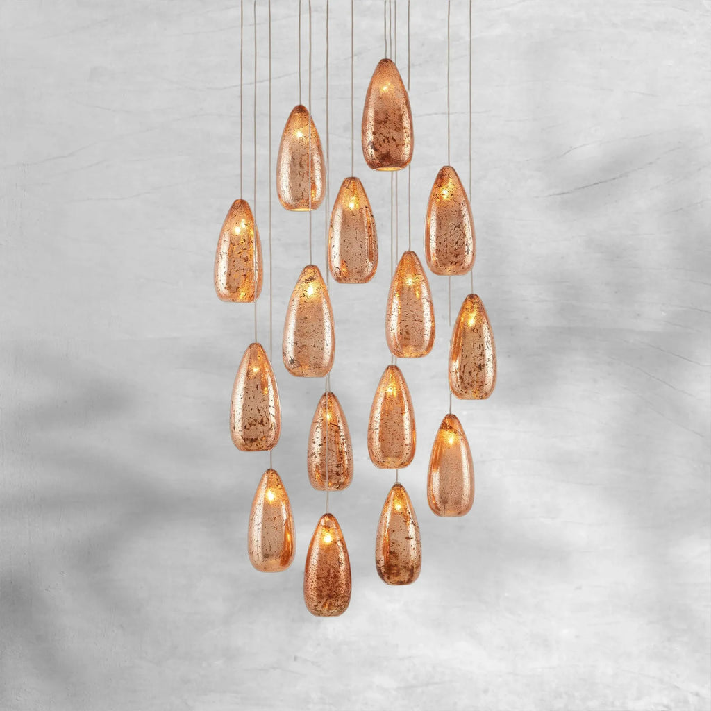 Edda Raindrop Round Chandelier