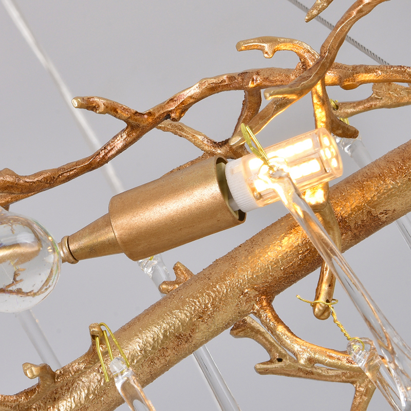 Riviko Verdant Canopy Crystal Branch Chandelier - Background Shot