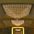 7 layes square crystal chandeliers