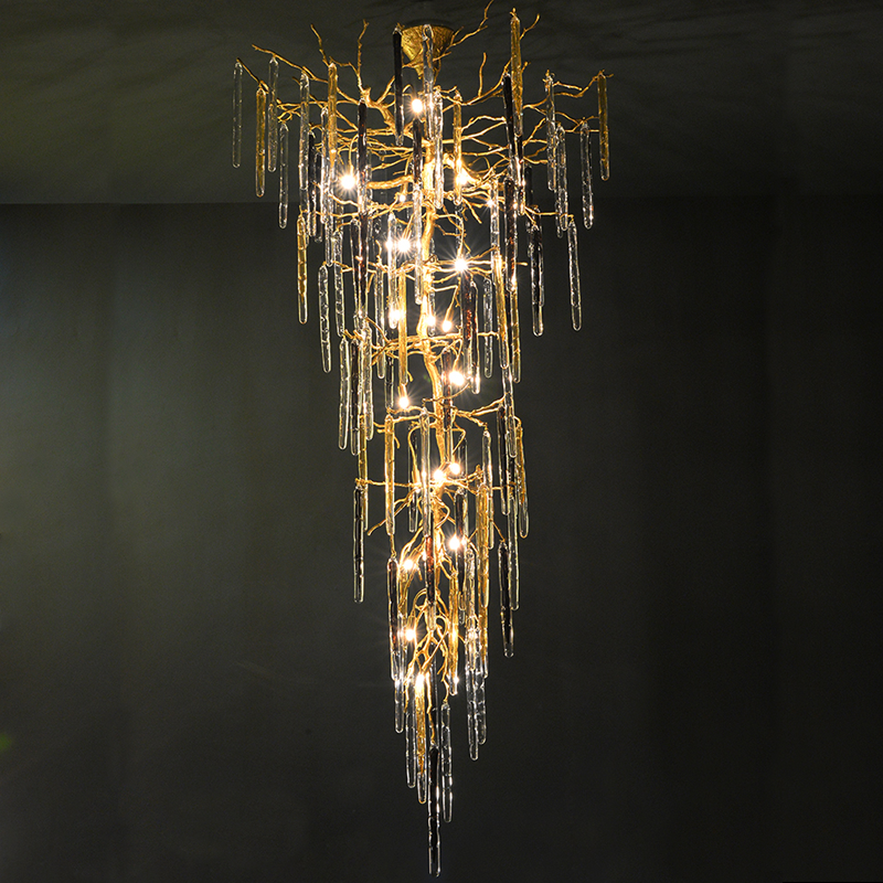 Riviko Veridian Bloom Branch Chandelier - Background Shot