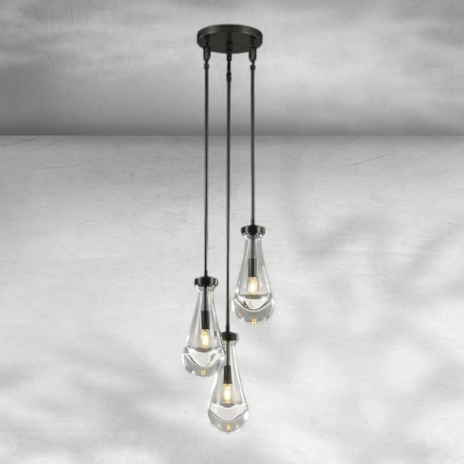 Raine 3-Light Rod Round Chandelier