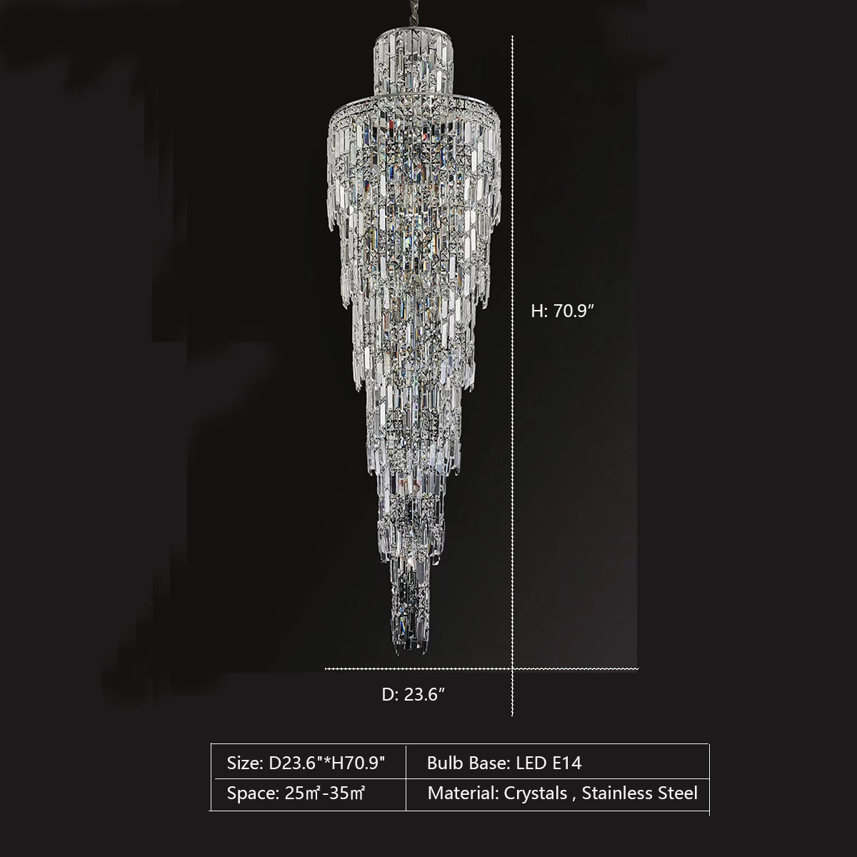 Riviko Grand Radiance K9 Crystal Chandelier - Background Shot