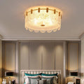 Nordic Light Luxury Patterned Glass Pendant Chandelier Suit for Living/Dining Room/Bedroom
