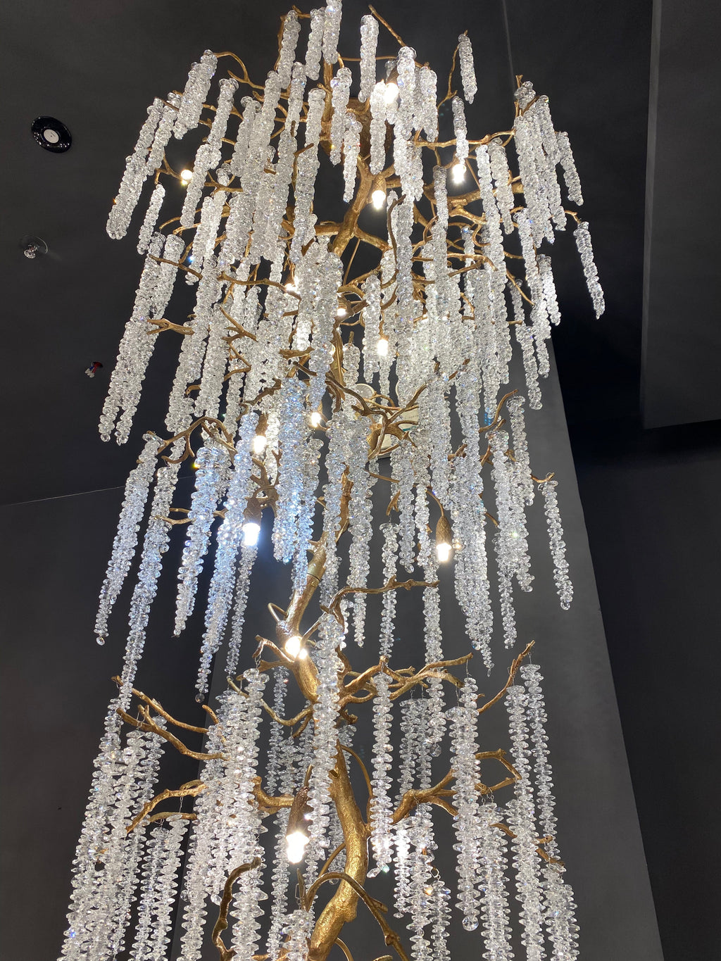 Riviko Celestial Branch Grand Crystal Chandelier - Background Shot