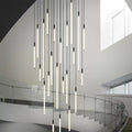 Riviko Sleek Modern Linear Pendant Chandelier - upscale American kitchen