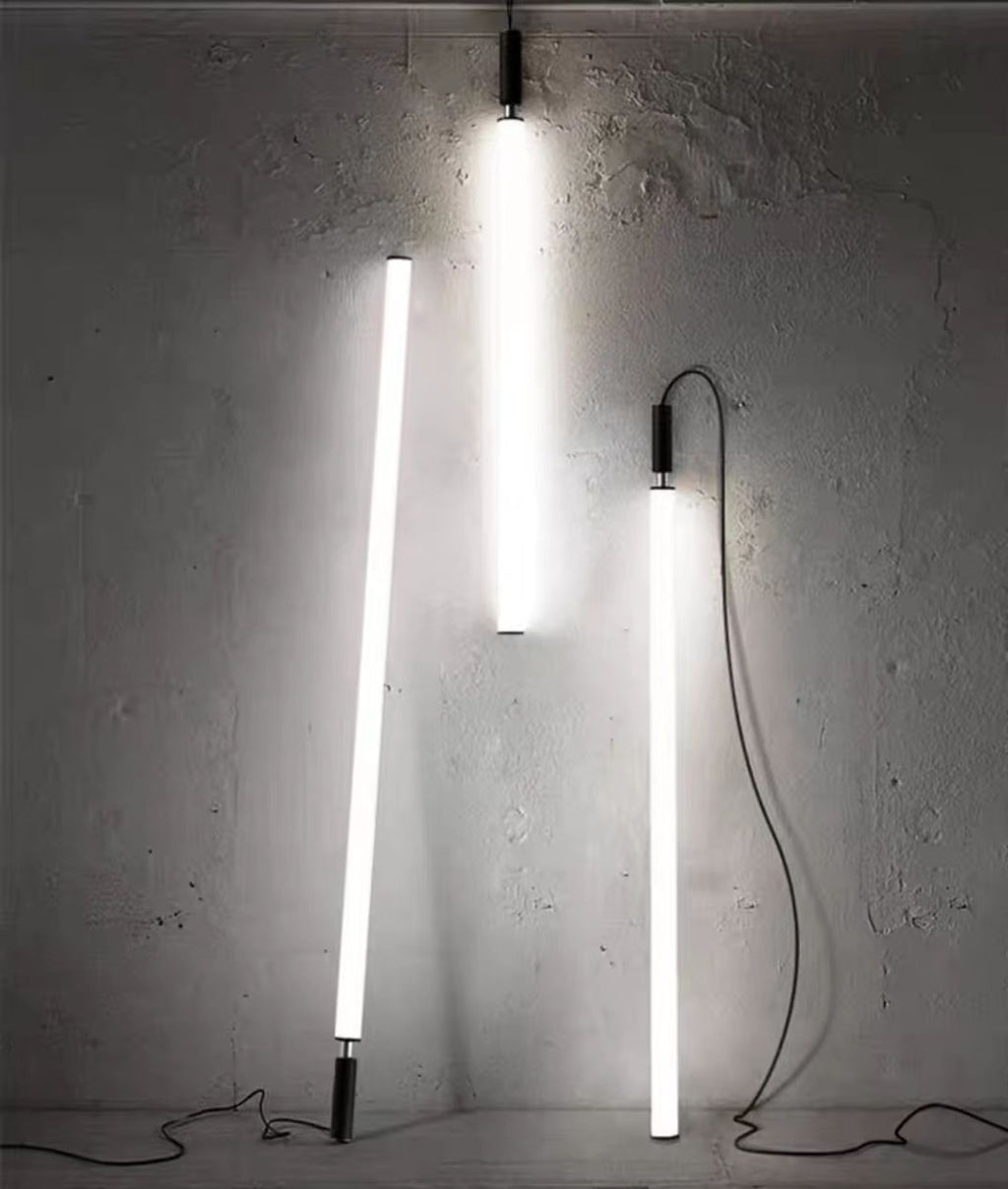 Riviko Sleek Modern Linear Pendant Chandelier - Background Shot