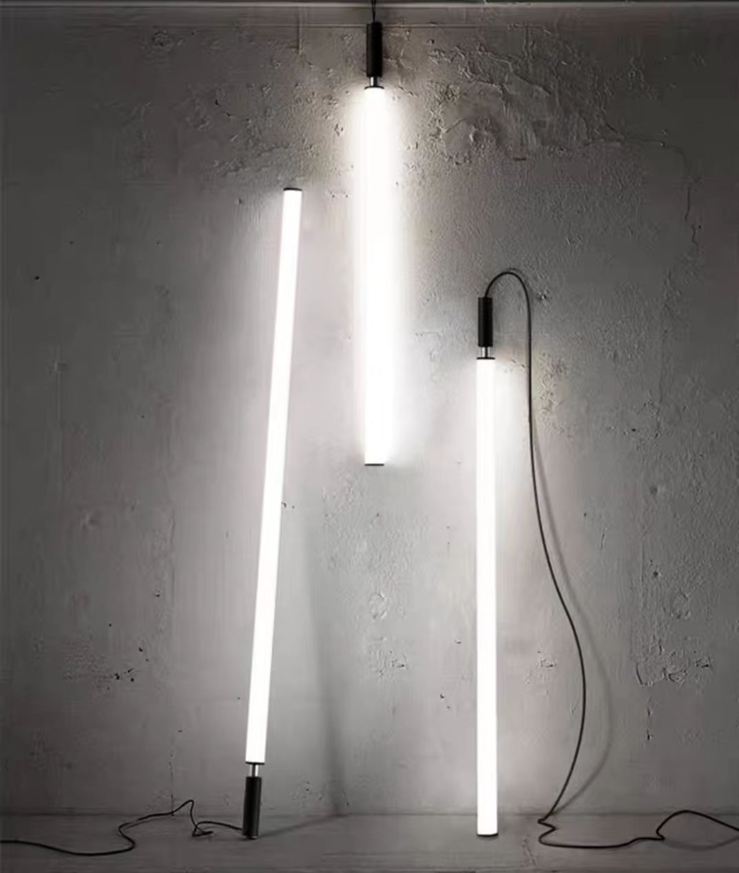 Riviko Sleek Modern Linear Pendant Chandelier - Background Shot
