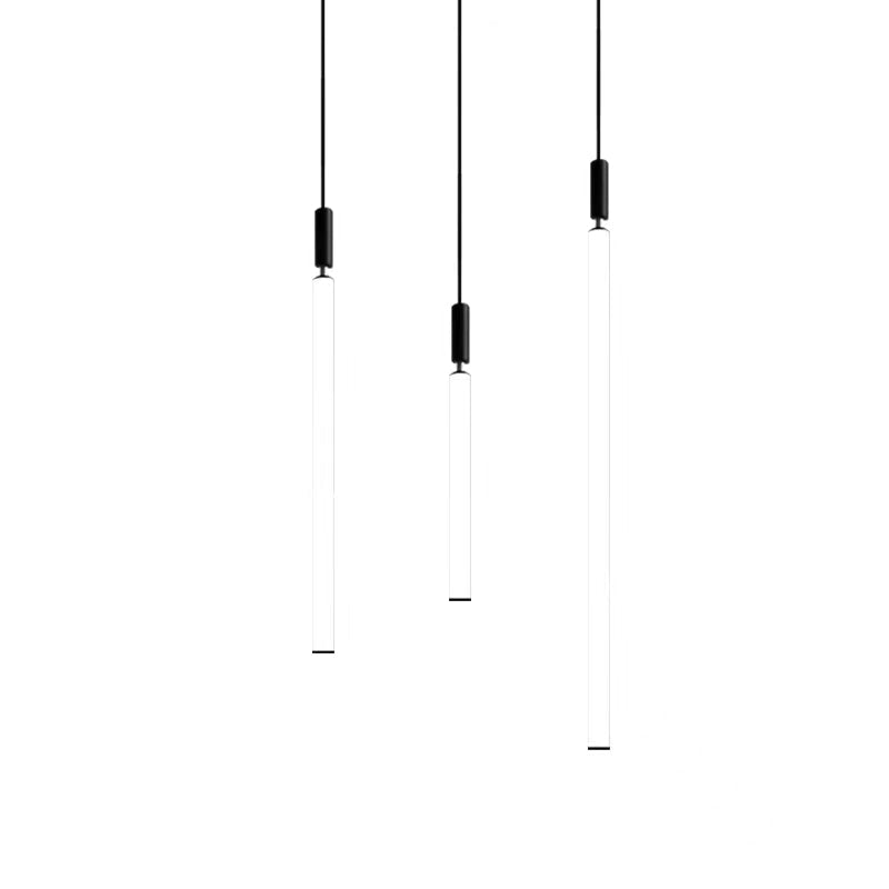 Riviko Sleek Modern Linear Pendant Chandelier - Background Shot