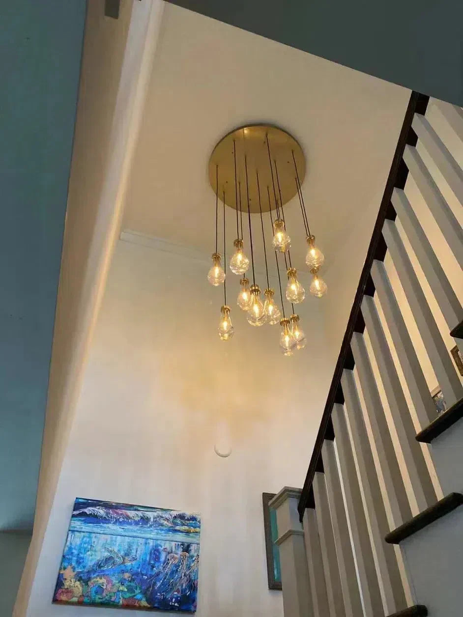 Soltaire Raindrop Round Chandelier 60"