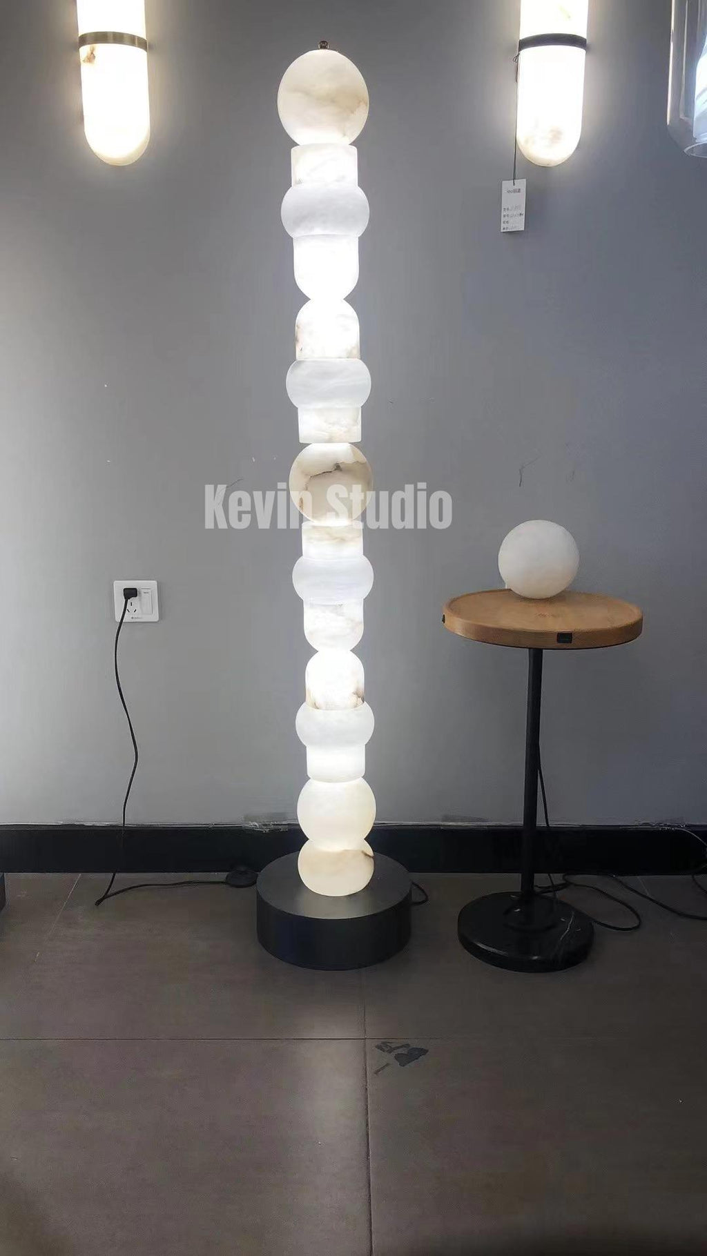 Spain Alabaster Floor Lamp, Bedroom and Living Room Standing Lamp Floor standing lamps Riviko